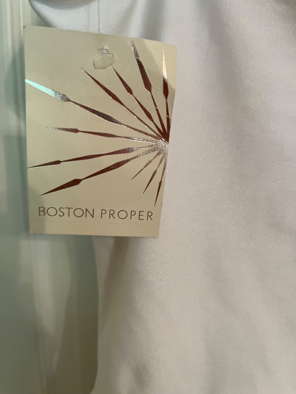Boston Proper beautiful white one piece swimsuit - Picture 4 of 7